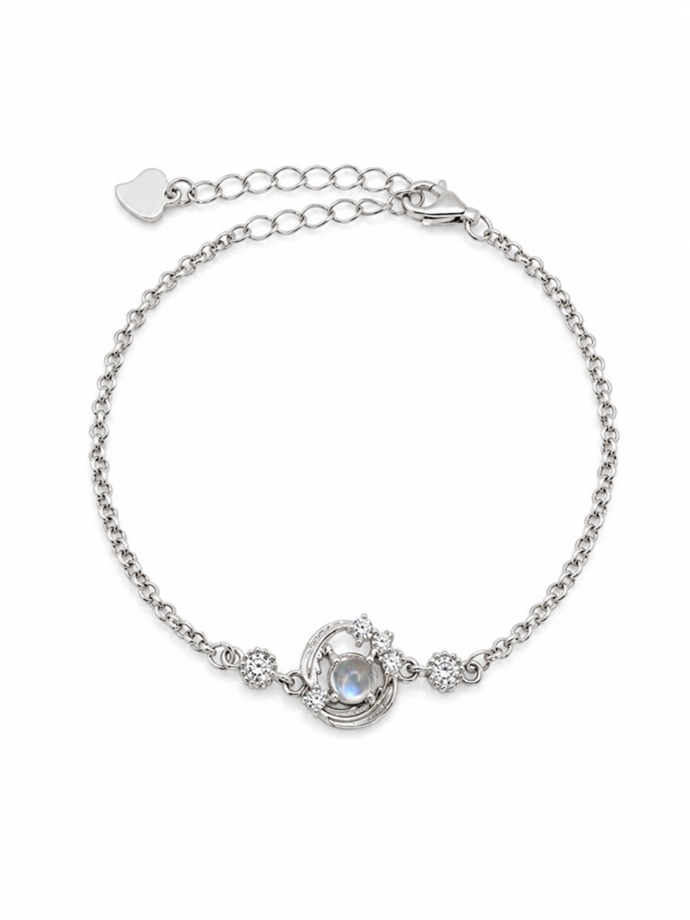 #B39 Moonstone Stargazer Bracelet (S925)